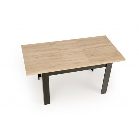 BAGIO Spisebord med udtræk, Artisan Eg / Sort