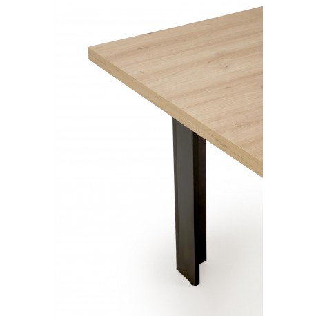 BAGIO Spisebord med udtræk, Artisan Eg / Sort