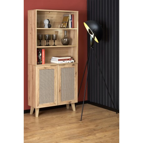 BORNEO REG-1 reol, artisan eg / Sort