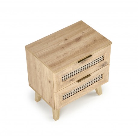 BORNEO SN-1 natbord, artisan eg / Sort