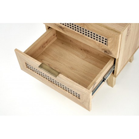 BORNEO SN-1 natbord, artisan eg / Sort