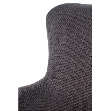 CHILLOUT lænestol MørkeGrå / amerikansk Valnød, ben - Sort