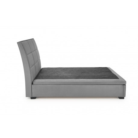 CONTINENTAL 2 160x200 seng med opbevaring Grå velour Monolith 85