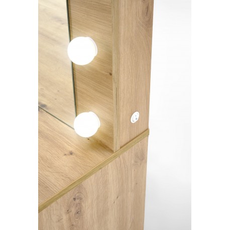 HOLLYWOOD XL Sminkebord med spejl - EG med LED-lys