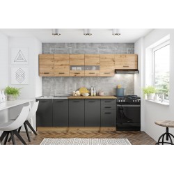 PER?A 260 - ARTISAN EGETRÆ/MØRK Grå
