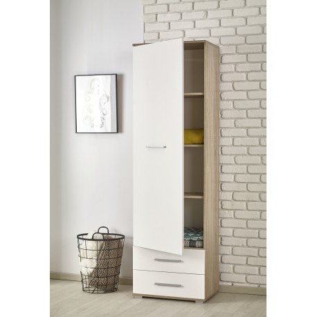 LIMA REG1 Skab - Sonoma eg. / Hvid