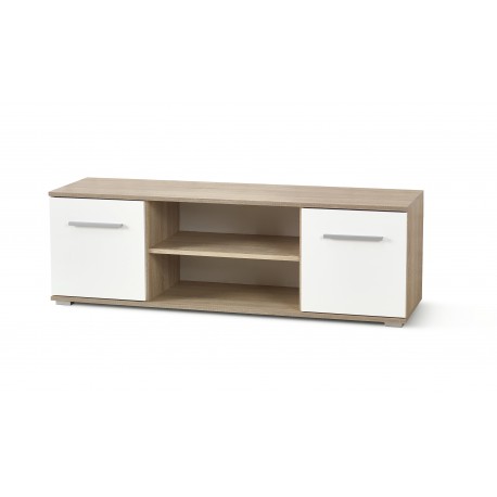 LIMA RTV1 TV BORD 137cm - Sonoma eg. / Hvid