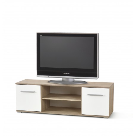 LIMA RTV1 TV BORD 137cm - Sonoma eg. / Hvid