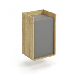 MOBIUS skab 1D - hikora eg/Grå