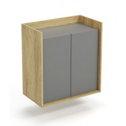 MOBIUS skab 2D - hikora eg/Grå