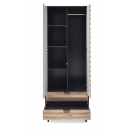 MURANO S-1 Garderobe, Håndværks Eg / Sort