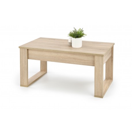 NEA C. sofabord med skuffer 110cm - Sonoma eg.