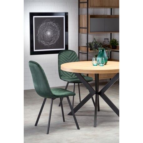 PERONI Spisebord 100cm kan udvides til 250 - Gylden eg/Sort