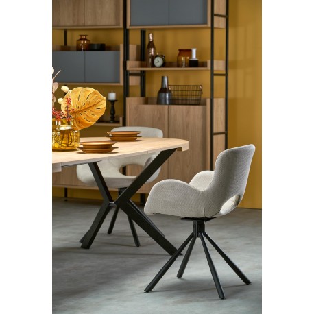 PERONI Spisebord 100cm kan udvides til 250 - Gylden eg/Sort