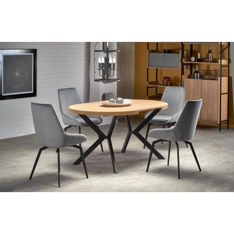 PERONI Spisebord 100cm kan udvides til 250 - Gylden eg/Sort