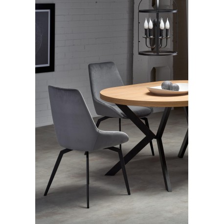 PERONI Spisebord 100cm kan udvides til 250 - Gylden eg/Sort