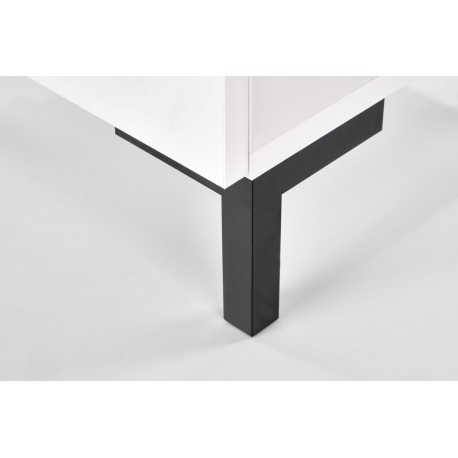 SILVIA natbord, Hvid - Sort