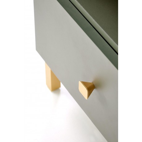 SILVIA natbord, grøn - guld