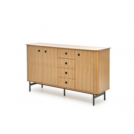 SMART KM-1 kommode - Natur eg/Sort