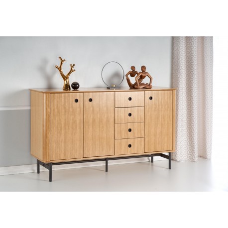 SMART KM-1 kommode - Natur eg/Sort