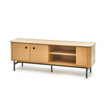 SMART RTV-1 TV bord - Naturlig eg/Sort