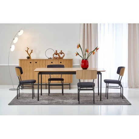 SMART-ST bord - Natur eg / Sort