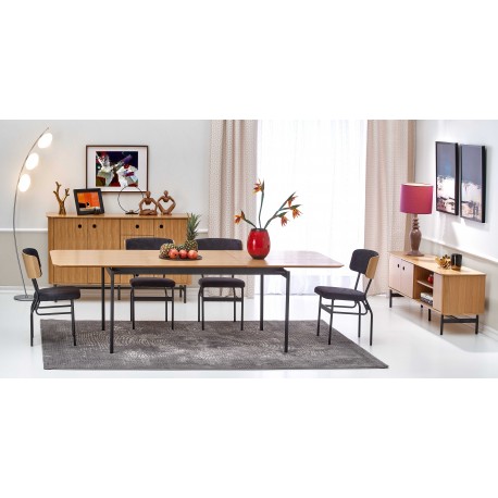 SMART-ST bord - Natur eg / Sort