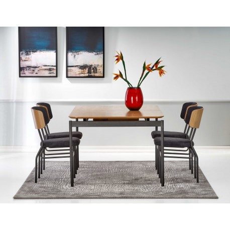 SMART-ST bord - Natur eg / Sort