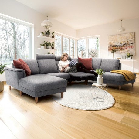 Ballerup Hjørnesofa med chaiselong stof - Venstrevendt