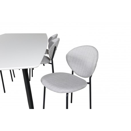 Spisebordssæt Polar med Spisebordsstole Vault