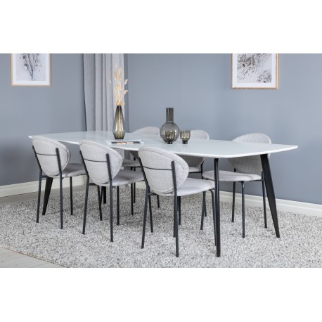 Spisebordssæt Polar med Spisebordsstole Vault