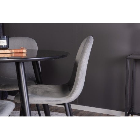 Rundt Spisebordssæt Plaza med stole Polar