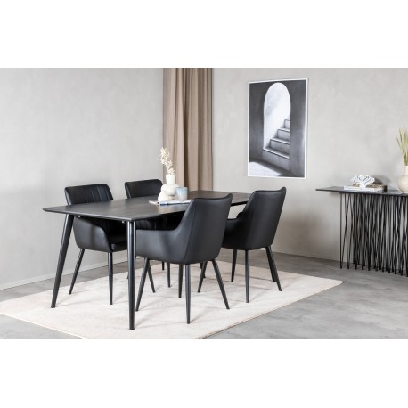 Spisebordssæt Dipp med Spisebordsstole Comfort