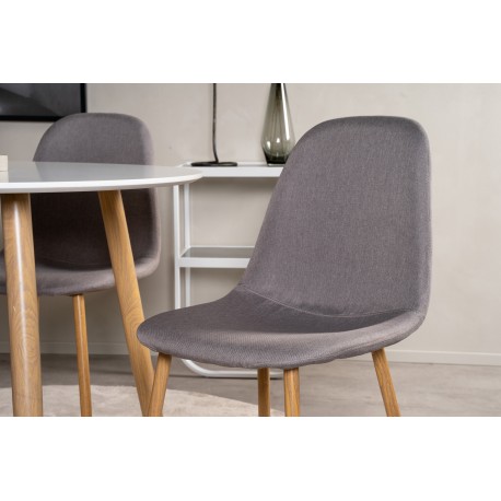 Rundt Spisebordssæt Plaza med stole Polar