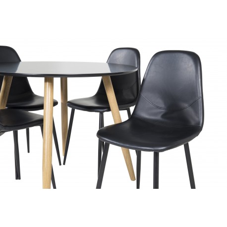 Rundt Spisebordssæt Plaza med stole Polar