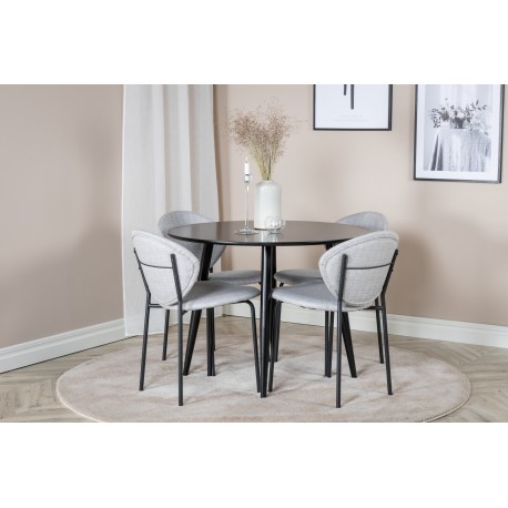 Rundt Spisebordssæt Plaza med stole Vault