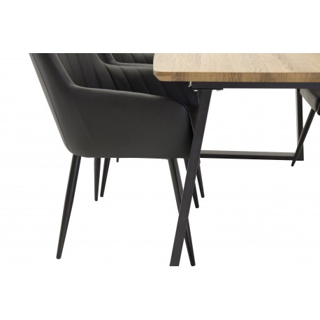 Spisebordssæt Inca med Spisebordsstole Comfort