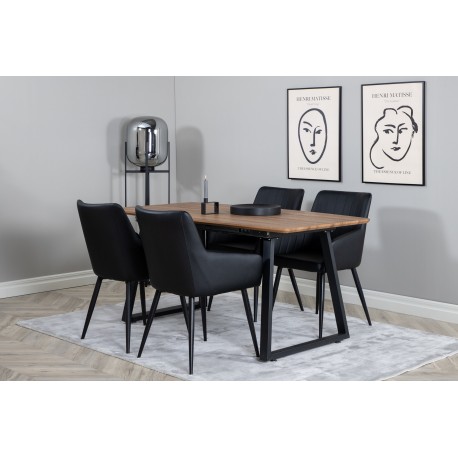 Spisebordssæt Inca med Spisebordsstole Comfort