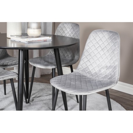 Rundt Spisebordssæt Plaza med stole Polar