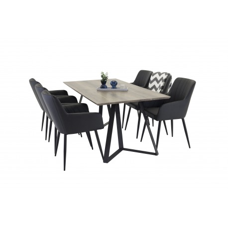 Spisebordssæt Marina med Spisebordsstole Comfort