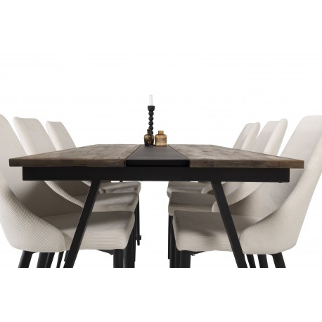 Spisebordssæt Jakarta med Spisebordsstole Leone