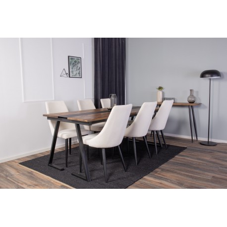 Spisebordssæt Jakarta med Spisebordsstole Leone