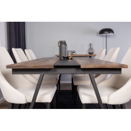 Spisebordssæt Jakarta med Spisebordsstole Leone