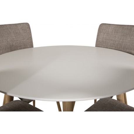 Rundt Spisebordssæt Plaza med stole Windu