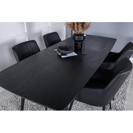 Spisebordssæt Guld med Spisebordsstole Komfort