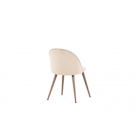 Velvet Spisebordsstol - Beige Velour