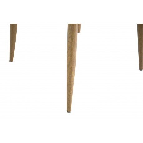 Plaza Rundt spisebord Ø100 cm - Natur og Hvid