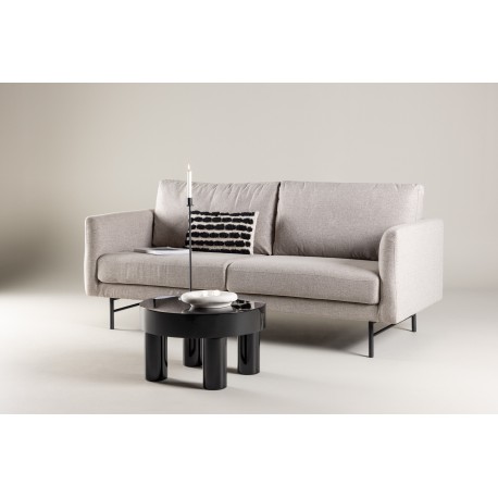 Sky 3 personers Sofa - Sort og Brun