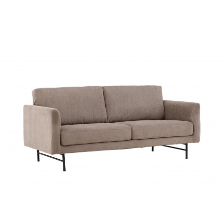 Sky 3 personers Sofa - Sort og Brun