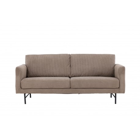 Sky 3 personers Sofa - Sort og Brun